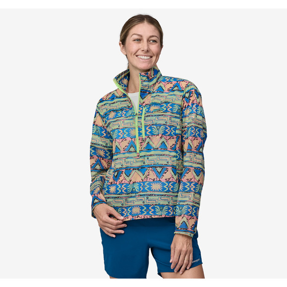 Patagonia Women’s Houdini Stash Pullover Small High Hopes Geo NWT Lightweight - Picture 2 of 5